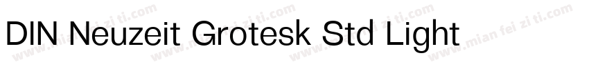 DIN Neuzeit Grotesk Std Light Regul字体转换